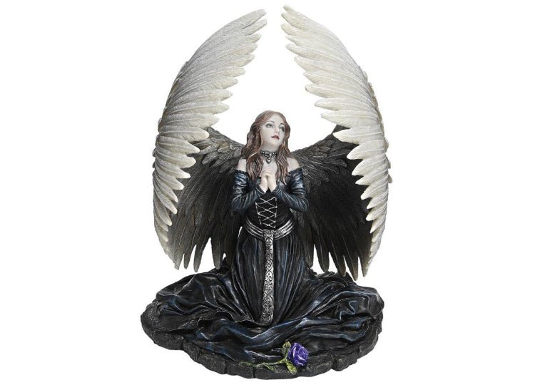 Prayer for the Fallen Dark Angel Statue - JP's Horror