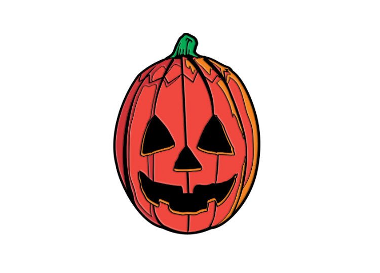 Pumpkin Mask – Halloween III Enamel Pin - JP's Horror