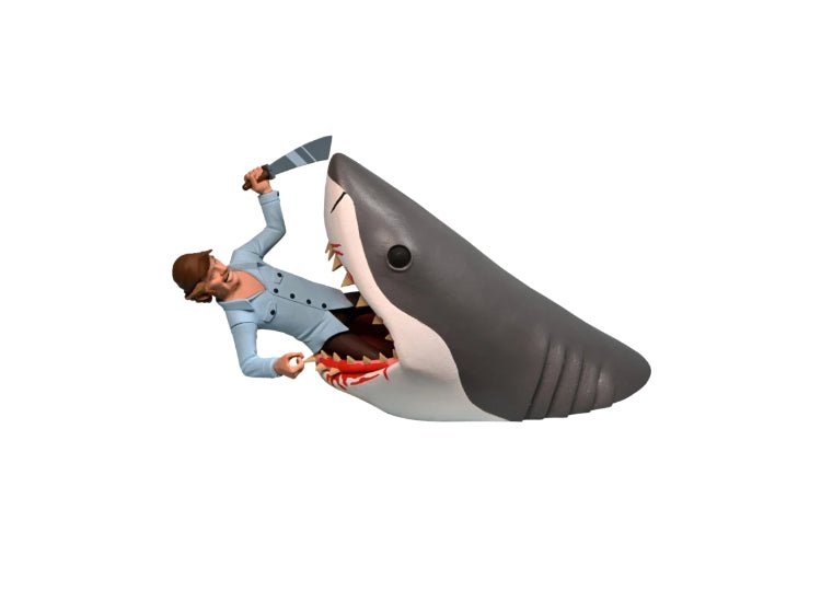 Toony Terrors Quint vs. The Shark – Jaws - JP's Horror