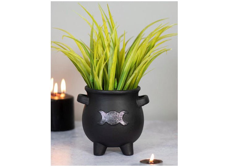Triple Moon Cauldron Planter - JP's Horror